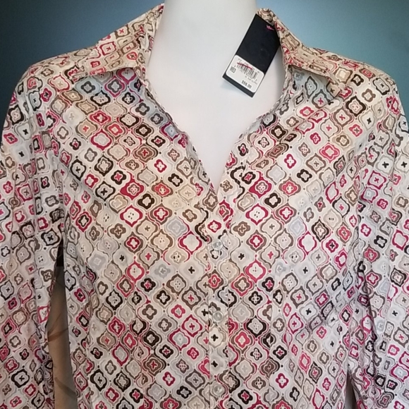 NWT GH Bass & Co Blouse Medium - Picture 2 of 12